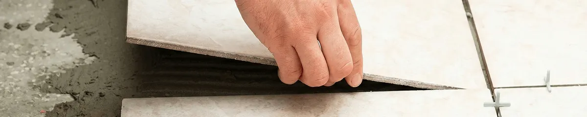 Professional installing ceramic tile floors in Wichita, KS